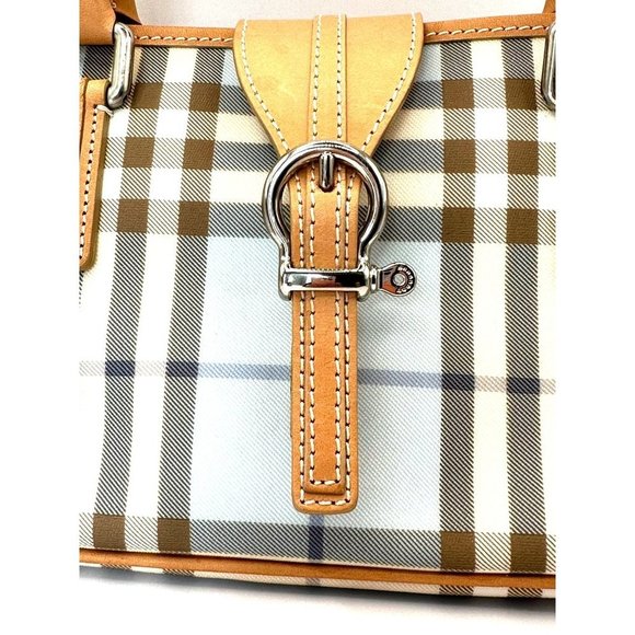 Rare Burberry Light Blue Nova Check Handle Bag Purse with COA - Picture 5 of 16